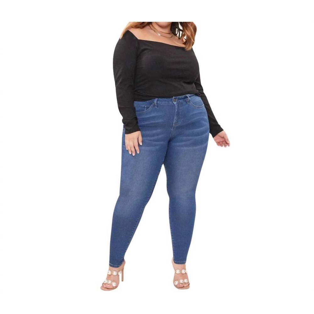NEW YMI missy skinny jeans - plus in dark wash